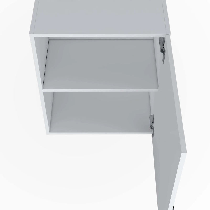 Mobiletto pensile bianco con 1 anta