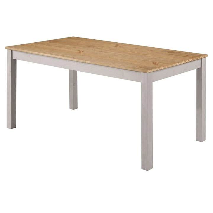 Tavolo da pranzo in legno, tavolo rustico e minimalista, facile da montare, arredo per riunioni conviviali