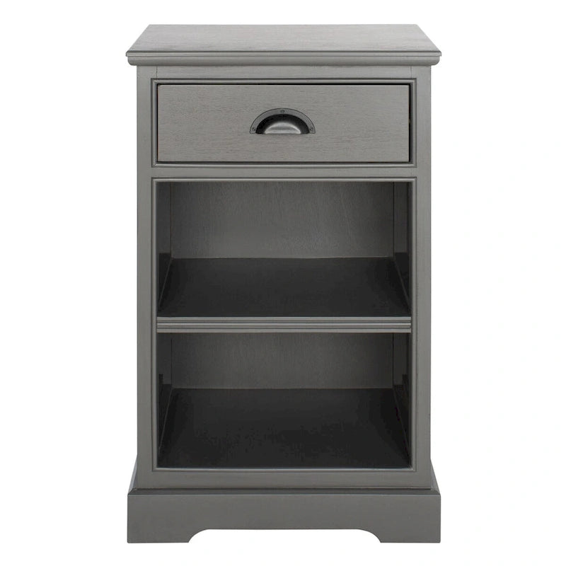 Tavolino contenitore grigio - 17.7 x 13.8 x 29.9 - 18Wx14Dx30H