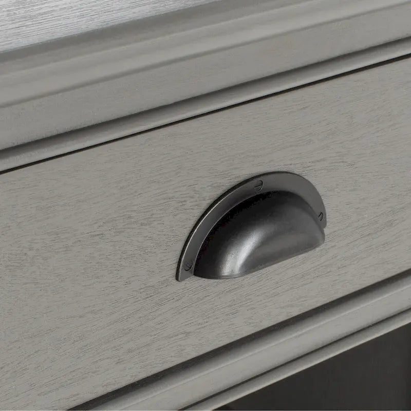 Tavolino contenitore grigio - 17.7 x 13.8 x 29.9 - 18Wx14Dx30H
