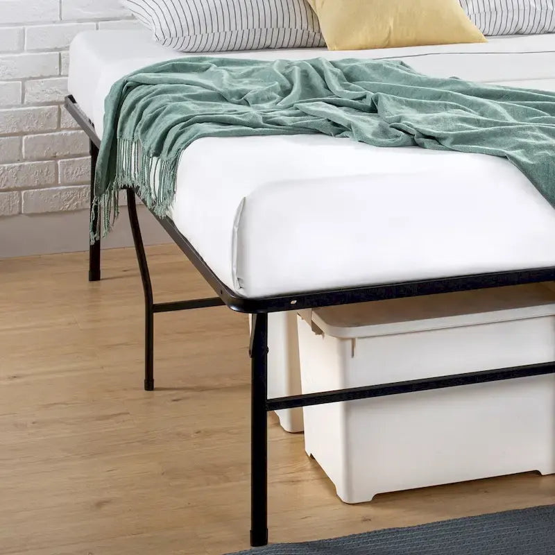 Heavy Duty Mattress Foundation, Low Profile Mattress Support Frame, Long-Lasting Reliable Build