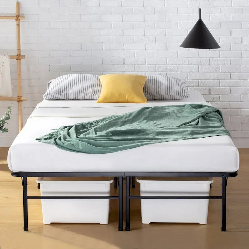 Heavy Duty Mattress Foundation, Low Profile Mattress Support Frame, Long-Lasting Reliable Build
