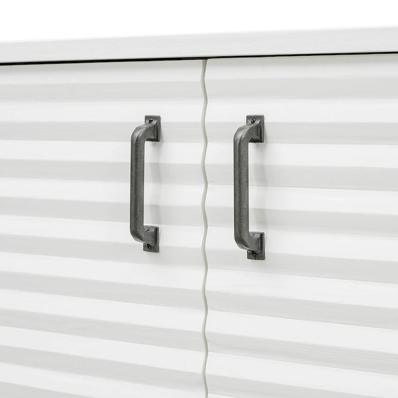 Sideboard with 4 Door, Modern Minimalist Side Cabinet, Hidden Storage Furniture for Home Kitchen