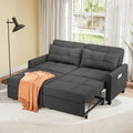 Divanetto letto trasformabile 3 in 1 con letto estraibile e schienale regolabile