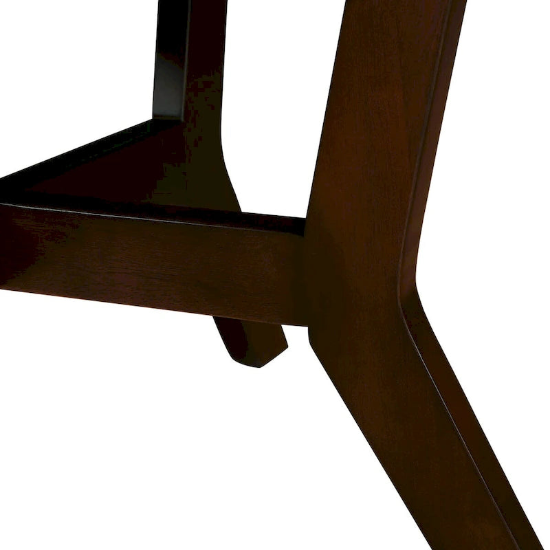 Tavolino da salotto rotondo in legno da 32inch, stile rustico di metà secolo, per il soggiorno