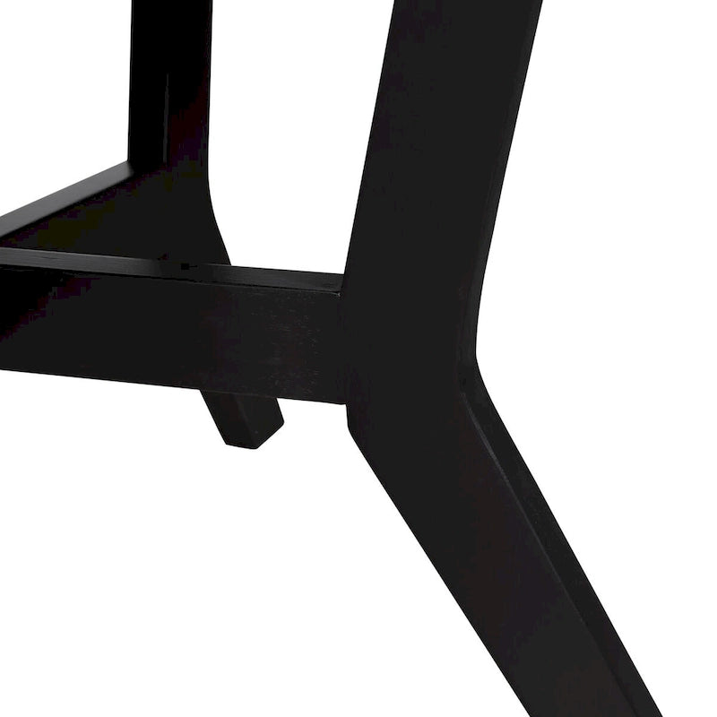 Tavolino da salotto rotondo in legno da 32inch, stile rustico di metà secolo, per il soggiorno