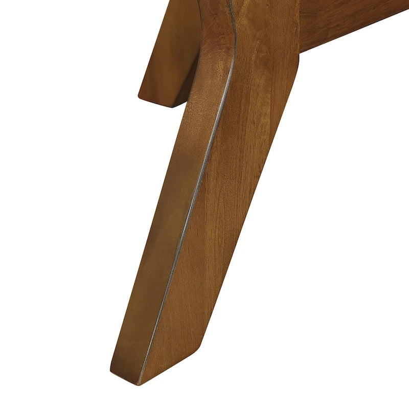Tavolino da salotto rotondo in legno da 32inch, stile rustico di metà secolo, per il soggiorno