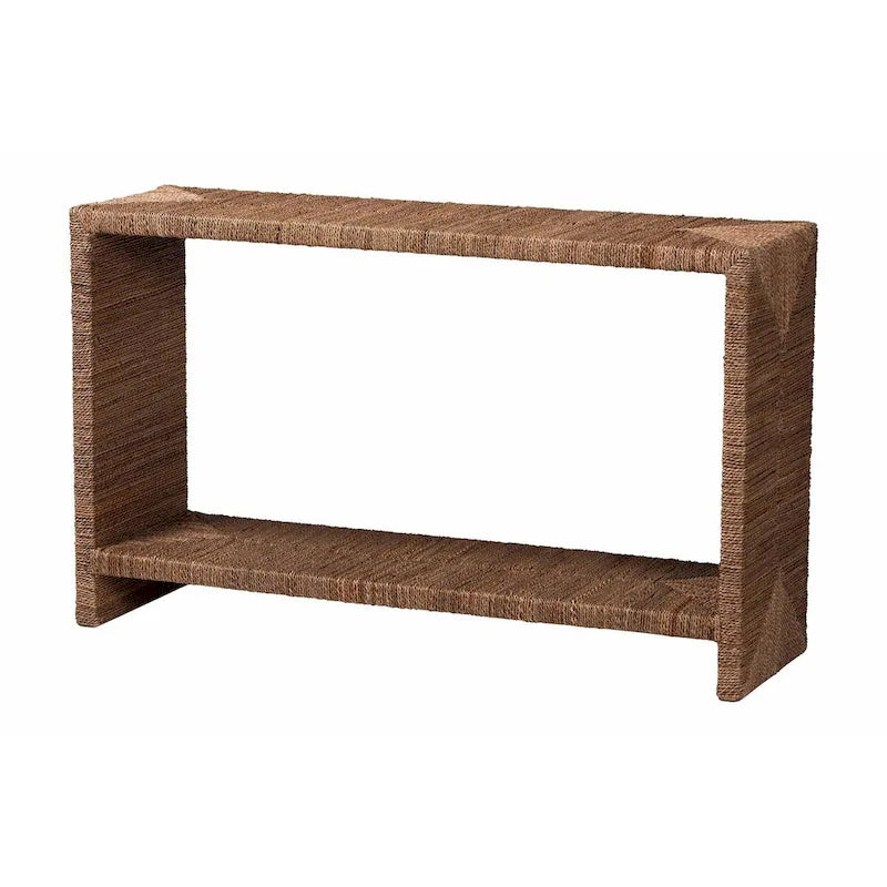 Consolle boho in erba marina naturale