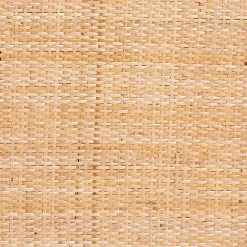 Set di 2 sedie da pranzo moderno boho in rattan naturale e legno di acacia